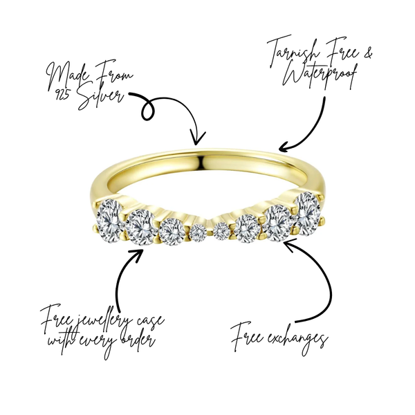 Little By Little Gold Stacking Ring