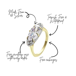 The Rest Of The World Can Wait East-West Gold Ring