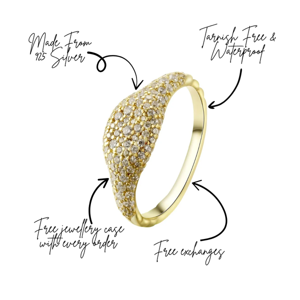 Showgirl Pavé Gold Ring