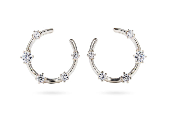 Everything Works Out Silver Earrings - OneWildOne