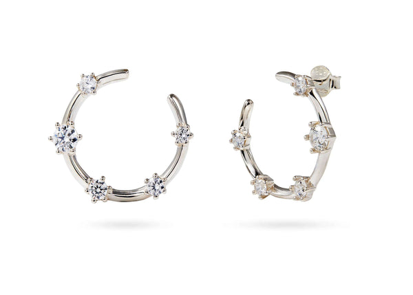 Everything Works Out Silver Earrings - OneWildOne