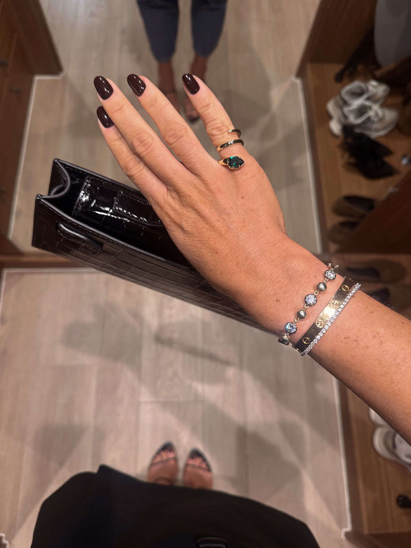 When You Know You Know Gold & Emerald Twisted Snake Pinky Ring