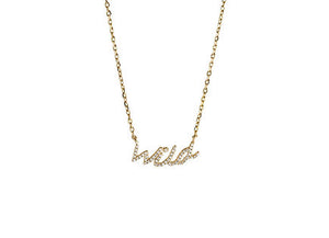 This Wild Soul Script Necklace - OneWildOne