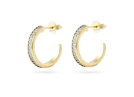 You Are Perfect Gold Hoop Earrings - OneWildOne