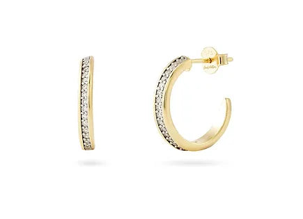 You Are Perfect Gold Hoop Earrings - OneWildOne