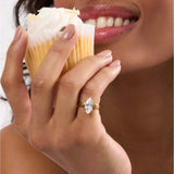 Make Your Own Luck Marquise Solitaire Pinky Ring