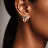 Wild Thing Two-Tone Zig-Zag Earrings