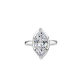 Take Me As I Am Silver Marquise Pinky Ring featuring a brilliant marquise cubic zirconia stone.