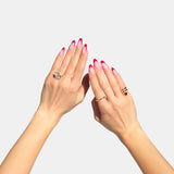 Lucky Girl Heart Spiral Pinky Ring
