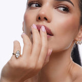 Take Me As I Am Gold Marquise Pinky Ring