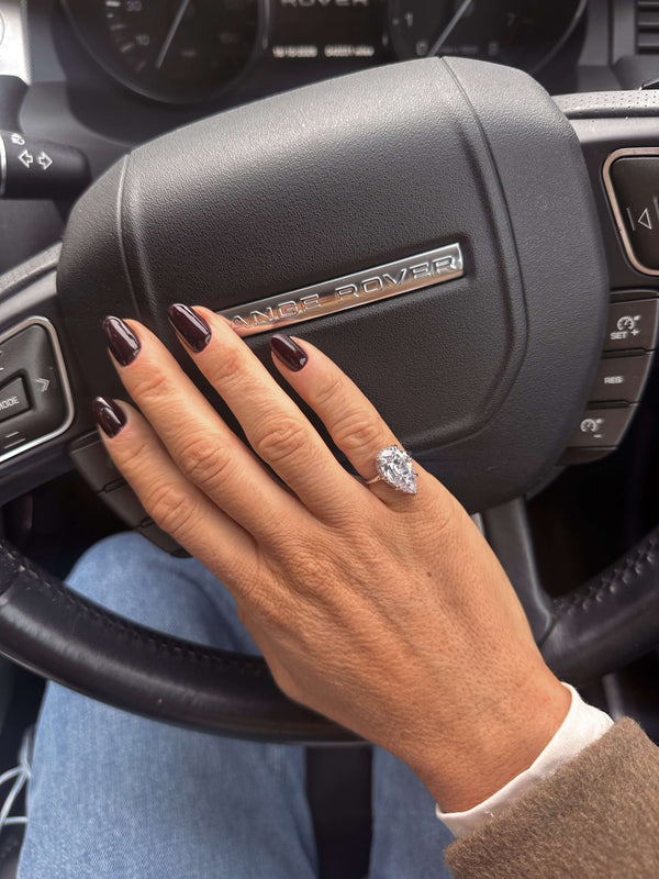 All Is Well Silver Solitaire Ring 925 Sterling Silver Rhodium Plated