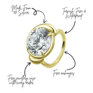 Don't Wait For Permission Statement Cocktail Ring