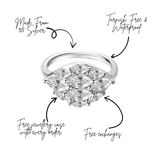 Feel Good Dome Marquise Silver Statement Pinky Ring