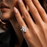 Take Me As I Am Silver Marquise Pinky Ring