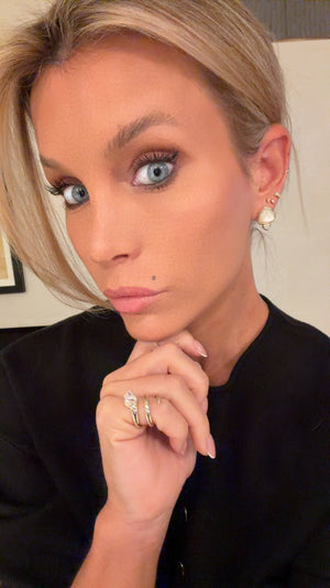 Dream Big Earrings Pearl