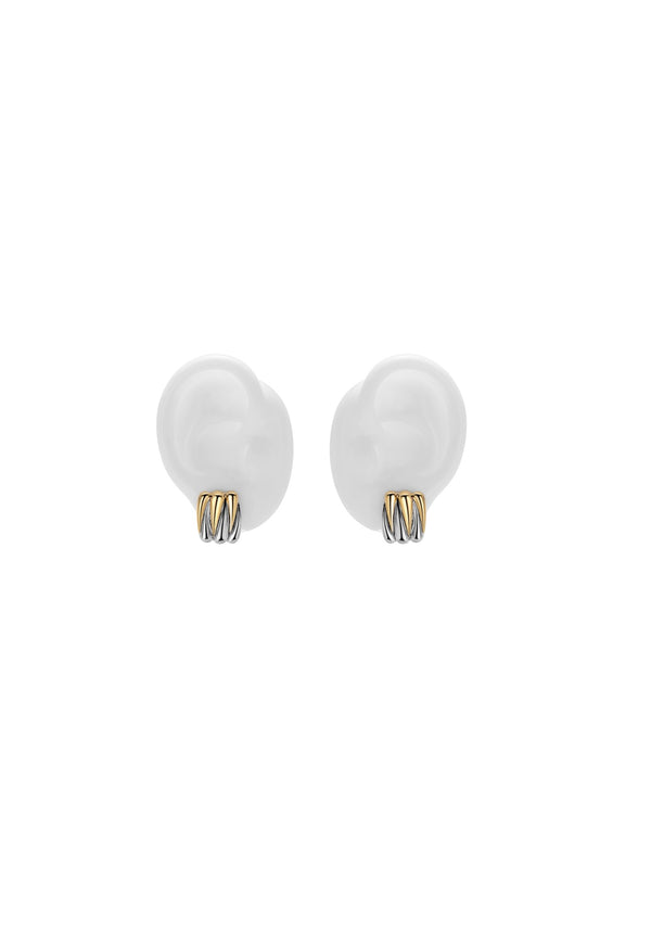 Wild Thing Two-Tone Zig-Zag Earrings