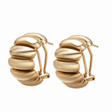 The Best Gold Hoop Earrings crafted from brass with luxurious 14k gold plating for a chic look.