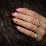 Feel Good Dome Marquise Gold Statement Pinky Ring