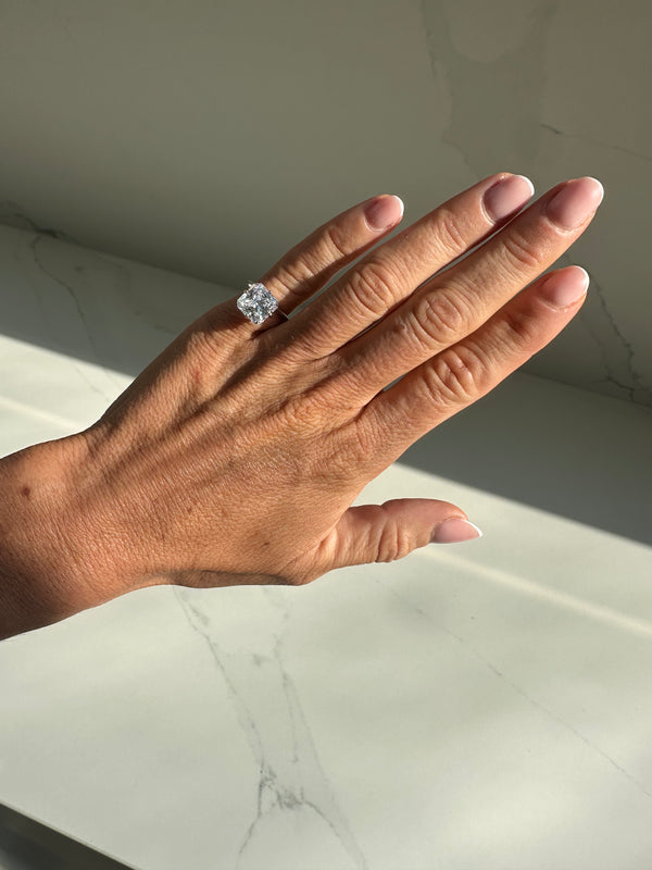 You Belong With Me Square Pinky Ring Silver