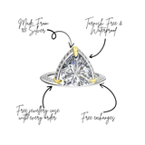 Life Is Short, Make It Sweet Triangle Solitaire Pinky Ring