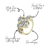 Wrap Solitaire Ring - Gold Plated