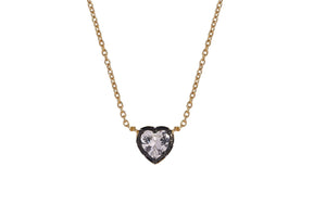 You Are Amazing And I Love You Heart Necklace featuring a heart-shaped pendant on a gold chain.