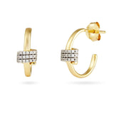 Doing It For The Plot Twist Gold Earrings showcasing exquisite design and sparkling embellishments.