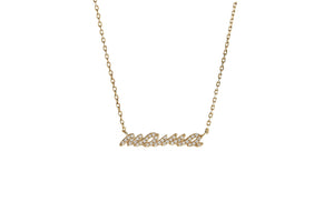Mama Gold Script Necklace featuring a sparkling gold script pendant, ideal for mothers.