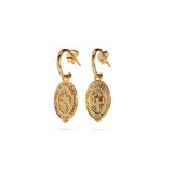 Better Together Palm Tree Earrings in 925 sterling silver with gold plating and palm tree design.