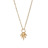 Dio Pendant Necklace featuring a gold-plated design with a delicate chain and a stylish pendant.