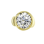 Don't Wait For Permission Statement Cocktail Ring with a large brilliant cut stone set in 14k gold plating.
