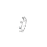 Rizz Eternity Stacking Pinky Ring Silver showcasing a sleek design with sparkling accents in 925 sterling silver.