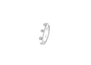 Rizz Eternity Stacking Pinky Ring Silver showcasing a sleek design with sparkling accents in 925 sterling silver.