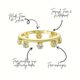 Rizz Eternity Stacking Pinky Ring Gold