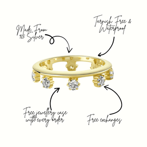 Rizz Eternity Stacking Pinky Ring Gold