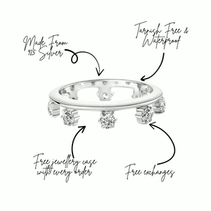 Rizz Eternity Stacking Pinky Ring Silver