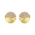 Don’t Overthink It Gold Earrings featuring layered gold detailing and pavé-set stones for a striking look.