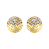 Don’t Overthink It Gold Earrings featuring layered gold detailing and pavé-set stones for a striking look.