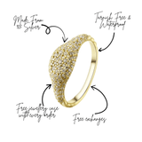 Showgirl Pavé Gold Ring