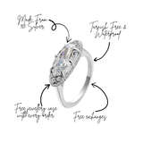 The Rest Of The World Can Wait East-West Silver Ring