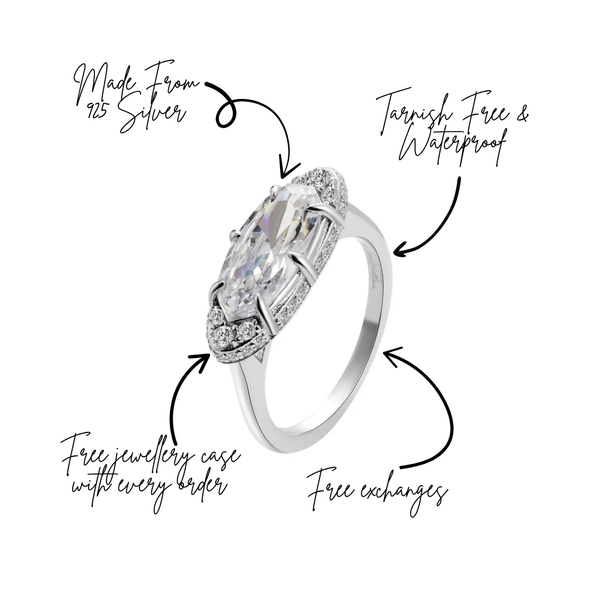 The Rest Of The World Can Wait East-West Silver Ring