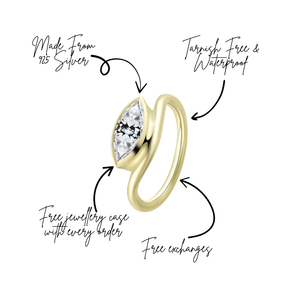 Soft Life Gold East West Pinky Ring