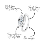 Soft Life Silver East West Pinky Ring