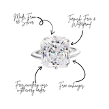 You Belong With Me Square Pinky Ring Silver