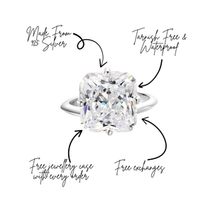 You Belong With Me Square Pinky Ring Silver