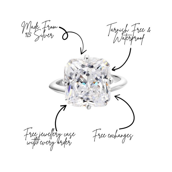 You Belong With Me Square Pinky Ring Silver