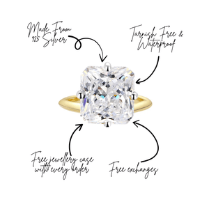 You Belong With Me Square Pinky Ring Gold