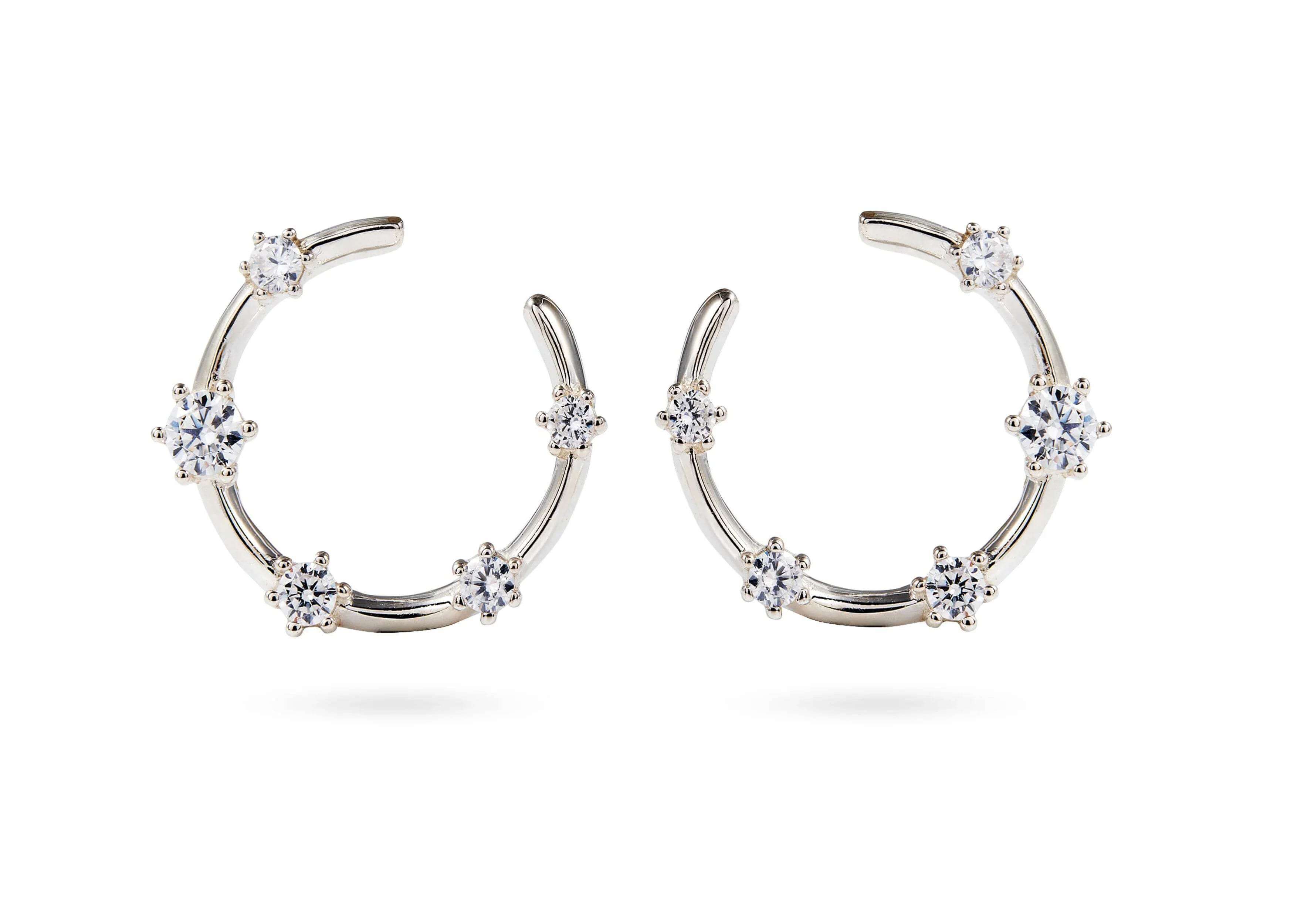 Everything Works Out Silver Earrings - OneWildOne