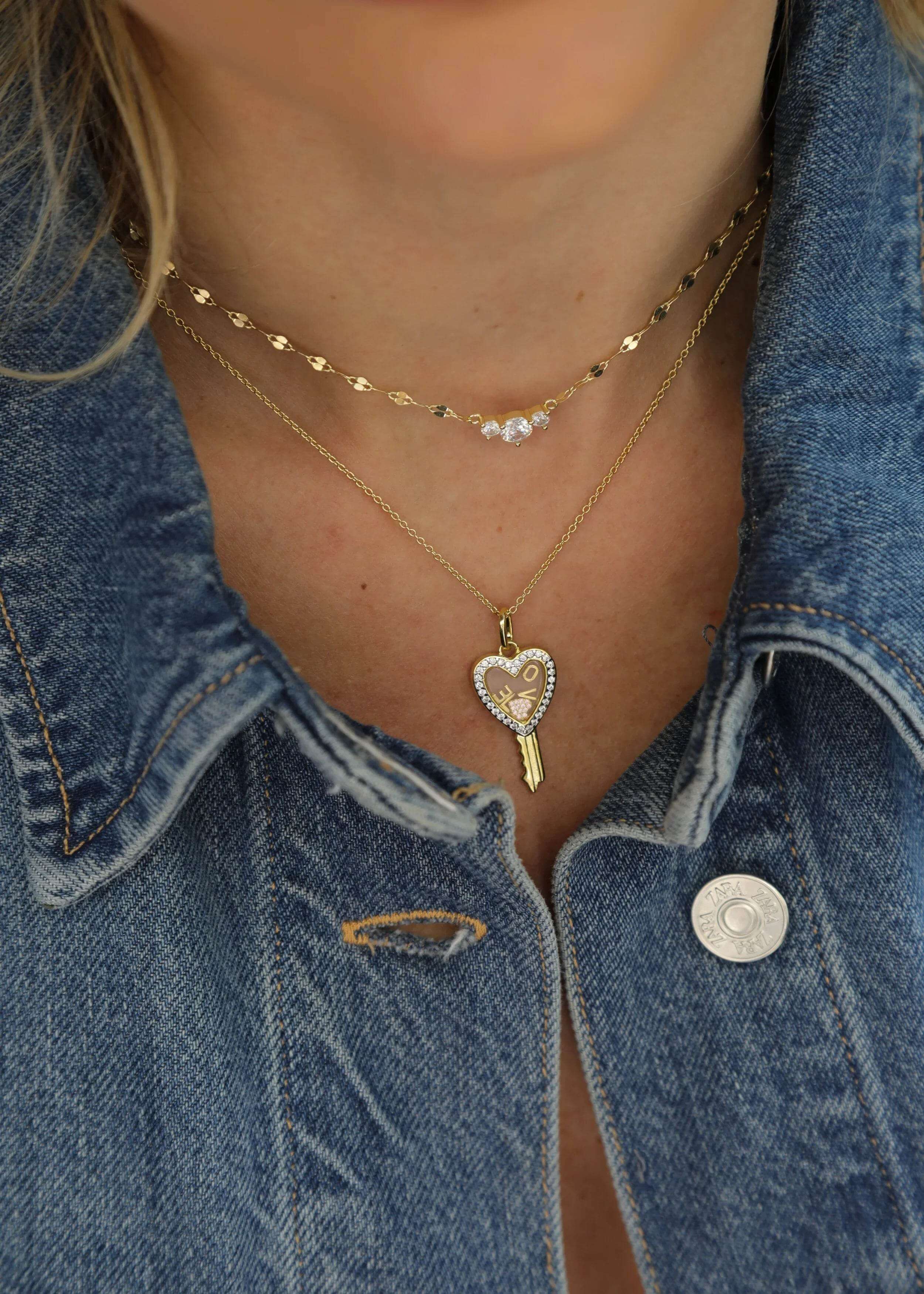 Love Is The Key Necklace - OneWildOne