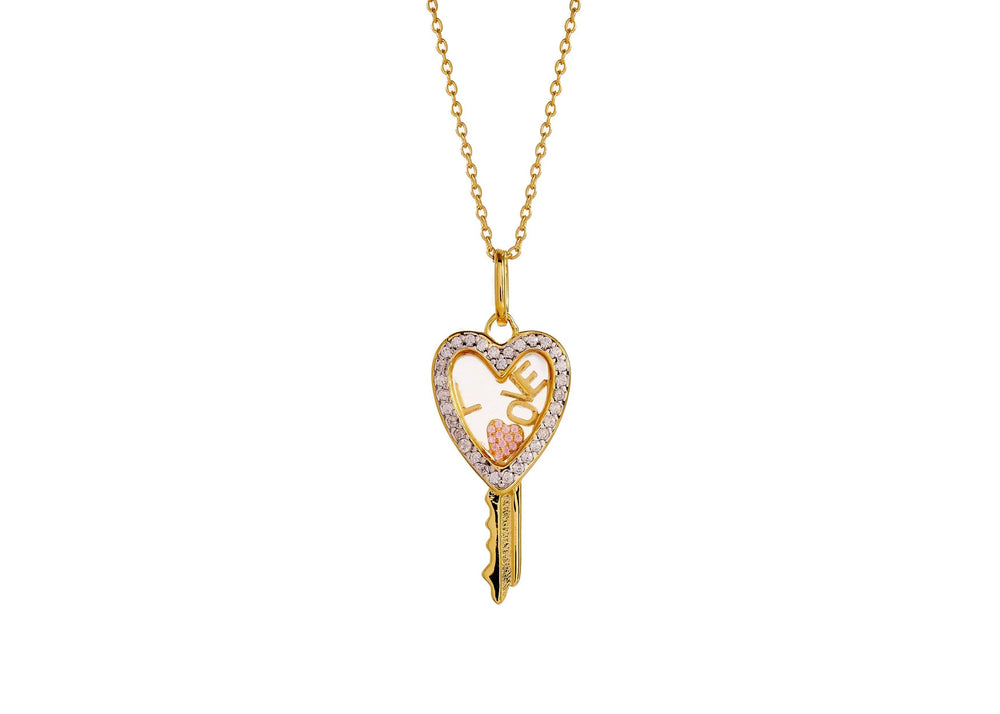 Love Is The Key Necklace - OneWildOne
